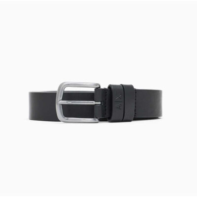 Armani exchange leather belt