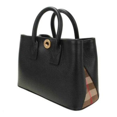 Burberry Bermondy check leather bag mini