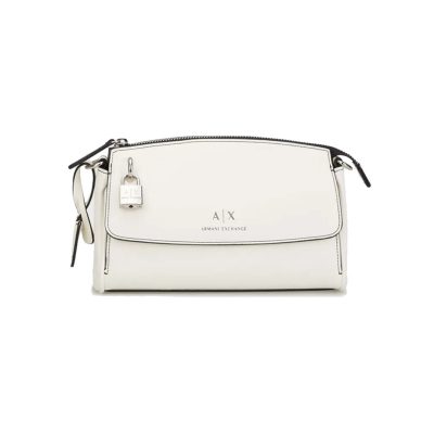 Armani exchange white jane crossbody bag