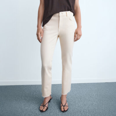 Mango SIENNA FLARE CROP JEANS