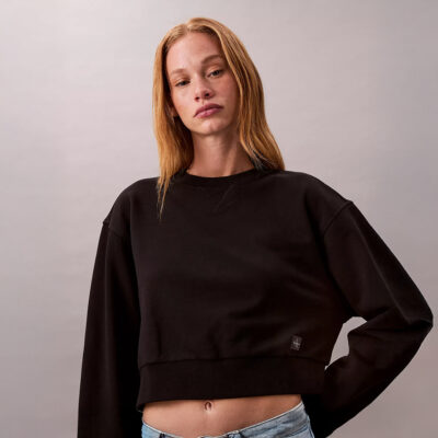 Calvin klein French Terry Cropped Relaxed Sweatshirt