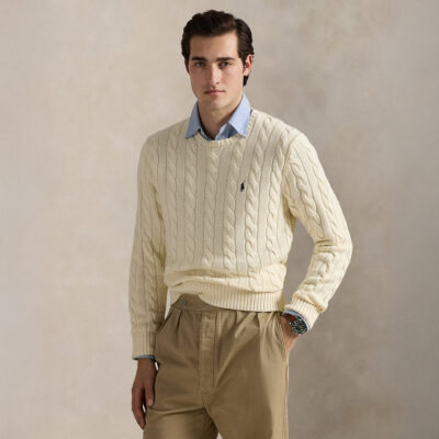 Ralph Lauren Cable-Knit Cotton Sweater
