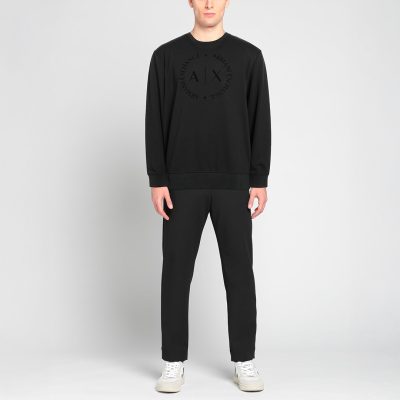 ARMANI EXCHANGE mens Long Sleeve Sweatshirt With Big Logo