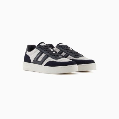 Armani exchange Mesh sneakers with contrasting inserts