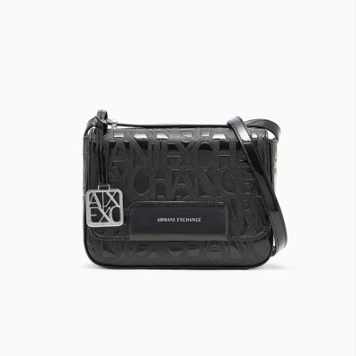 Armani exchange allover logo shoulder bag