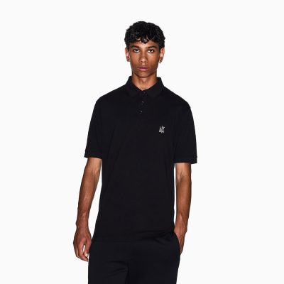 Armani exchange Regular fit cotton polo with logo