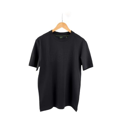 BOSS - Cotton-jersey T-shirt with logo print