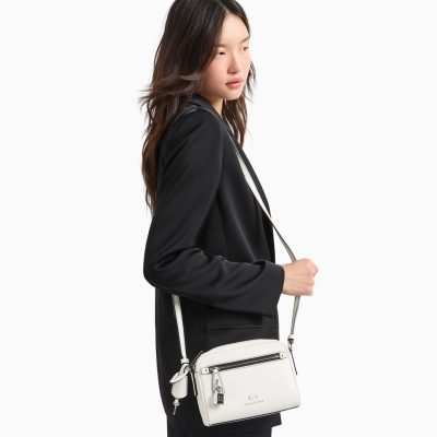 Armani Exchange lock-detail cross body bag