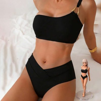 Shein Swim Vcay Bikini Da Donna A Tinta Unita Stile Vacanza
