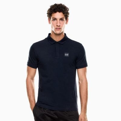 Emporio armani Visibility Polo in stretch cotton jersey