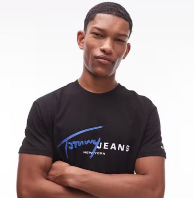 Tommy jeans Logo Regular-Fit Cotton T-Shirt