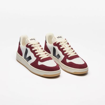 VEJA V-10 White Black Amarante