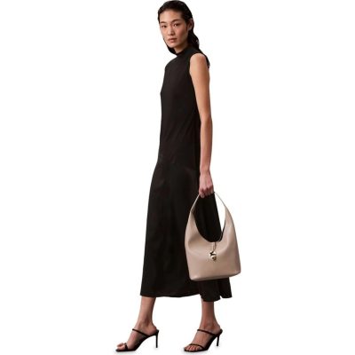Calvin Klein Stone Lock Slouchy Small Shoulder Bag