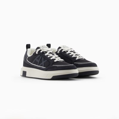 ARMANI EXCHANGE Mesh sneakers with logo on the side