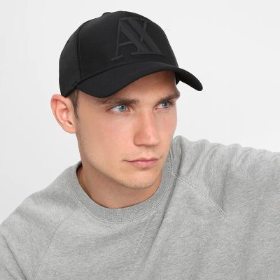 Armani Exchange Visor cap with logo