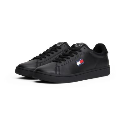 Tommy Jeans ARCHIVE COURT LEATHER EMBOSSED TRAINERS