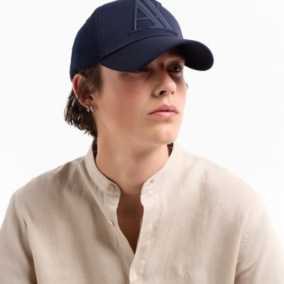 Armani Exchange Visor cap with logo