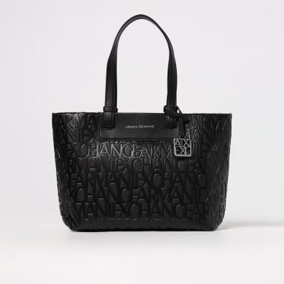 ARMANI EXCHANGE logo shopping shoulder bag