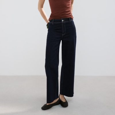 Mango Catherine High Waist Culotte Jeans