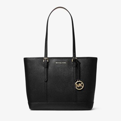 MICHAEL KORS Jet Set Travel Small Saffiano Leather Top-Zip Tote Bag