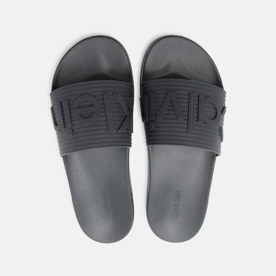 Calvin Klein ESS SLIDE TEXTURE - Slippers