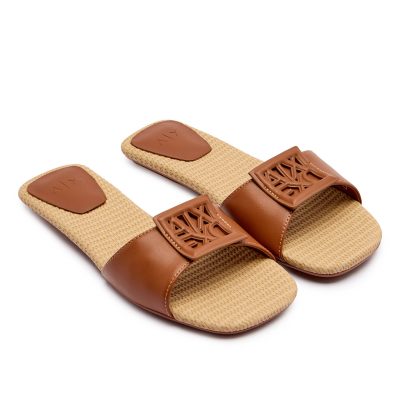 Armani Exchange Logo Flat Sandals