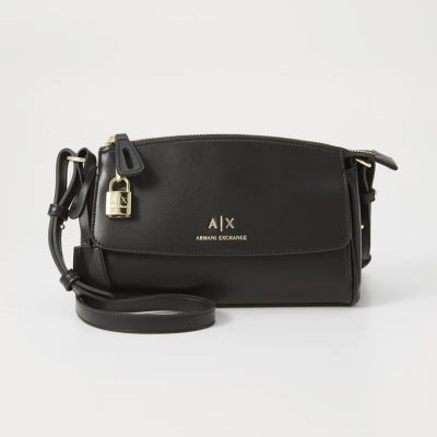 Armani exchange black jane crossbody bag