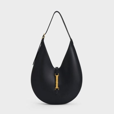 CHARLES & KEITH Cesia Metallic-Accent Hobo Bag
