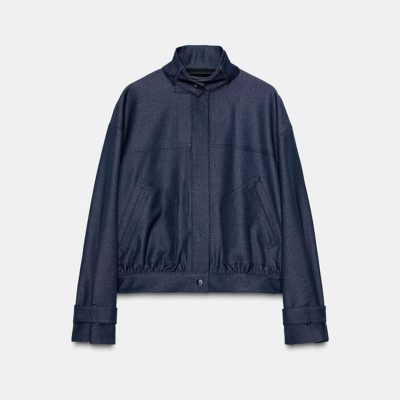 Zara HIGH-NECK BOMBER JACKET