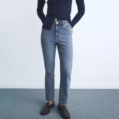 Mango SIENNA FLARE CROP JEANS