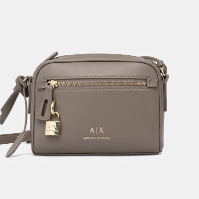 Armani Exchange lock-detail cross body bag