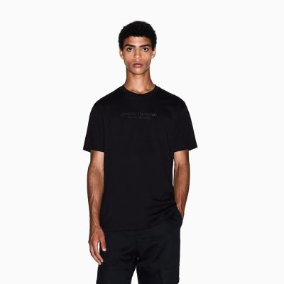 Armani Exchange Logo t-shirt in regular fit cotton jersey