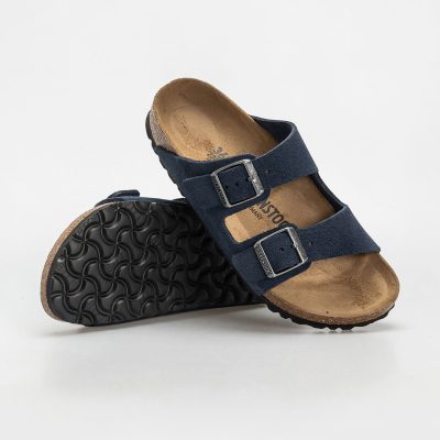 Birkenstock Arizona BS Navy Suede Leather Sandals