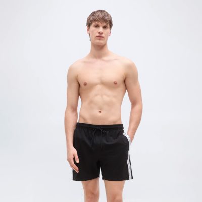 Calvin Klein  MEDIUM DRAWSTRING CORE LOGO TAPE - Swim shorts