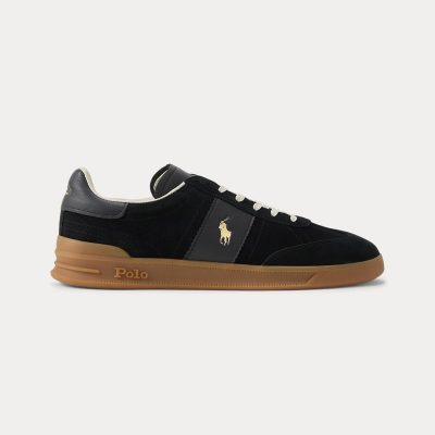 Ralph Lauren Heritage Aera logo-detail Leather Sneakers