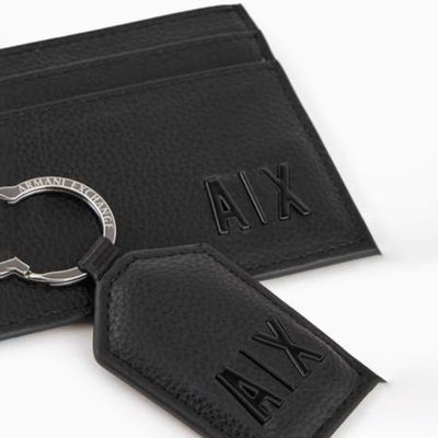 Armani Exchange Card Case & Keyring Set
