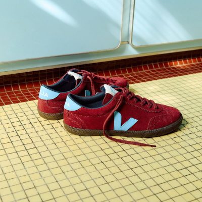 VEJA VOLLEY SUEDE GRENAT AQUA EAGLE Sneaker