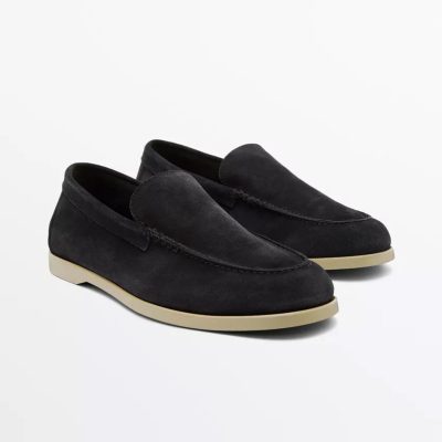 Massimo dutti SOFT SPLIT LEATHER LOAFERS
