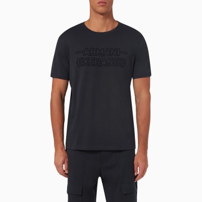 Armani Exchange Logo Print T-shirt in Cotton
