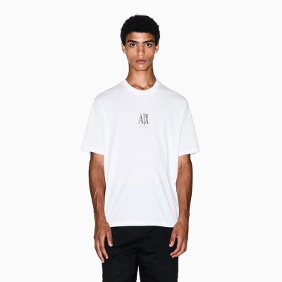 ARMANI EXCHANGE Regular fit cotton jersey t-shirt Icon
