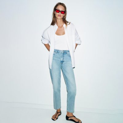 Zara  Z1975 MOM FIT HIGH-WAIST JEANS