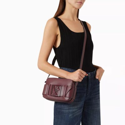 Armani Exchange Messenger bag monogram camera case design