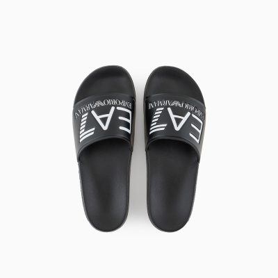 EMPORIO ARMANI EA7 Slides with oversized logo