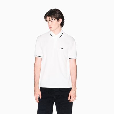 Armani exchange Classic and Refined Cotton Piqué Polo