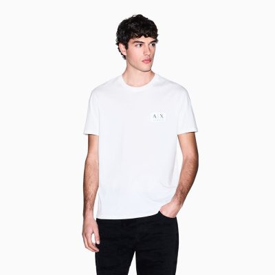 Armani Exchange Regular Fit T-Shirt with logo patch
