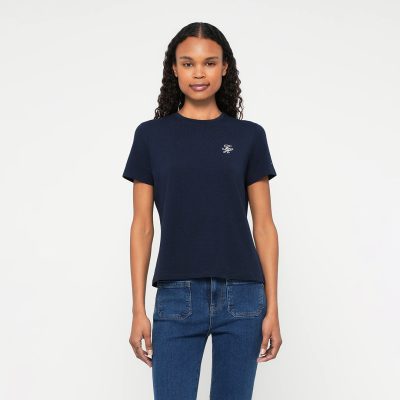 Tommy Hilfiger LOGO EMBROIDERY JERSEY CREW NECK T-SHIRT