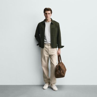 Zara STRAIGHT ANKLE FIT JEANS