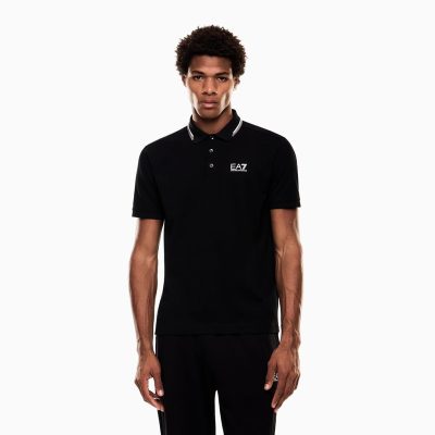 Emporio armani Summer Block stretch cotton polo shirt