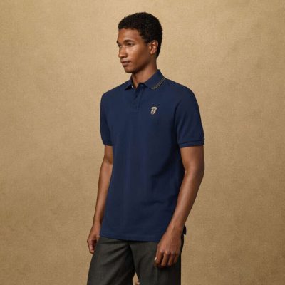 Hackett Classic Fit Short Sleeve Badge Polo