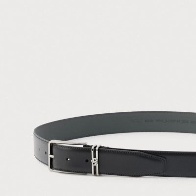 BOSS Italian-leather belt with Double B monogram